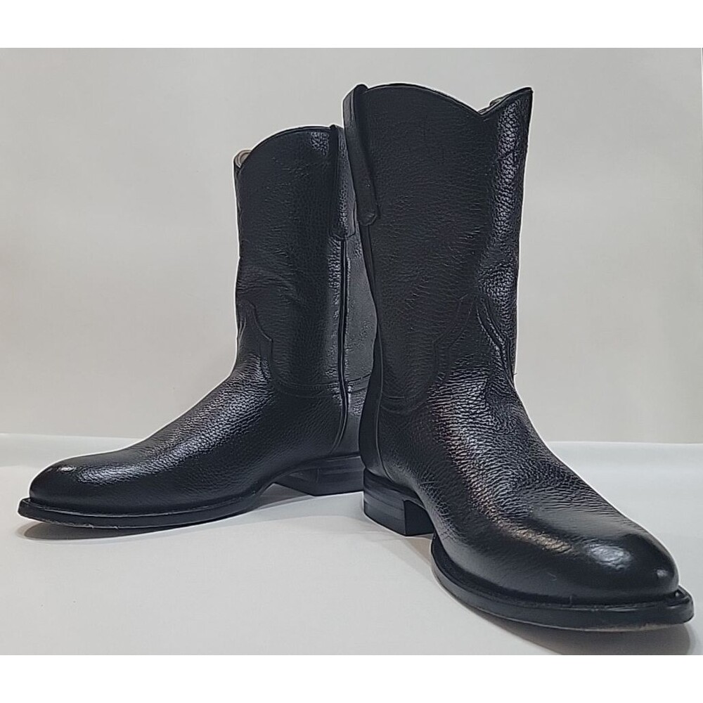 Alvies The Manchaca-Closing Down The Bar DeerSkin Cowboy Boots Sizes 10DE - EUC